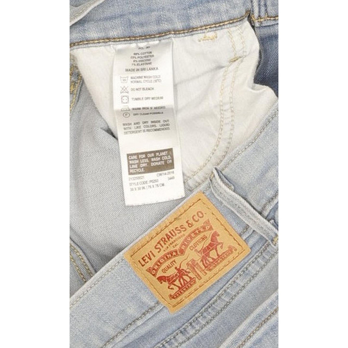 Levi's 710 Super Women Blue Skinny Slim Stretch Jeans W30 L29