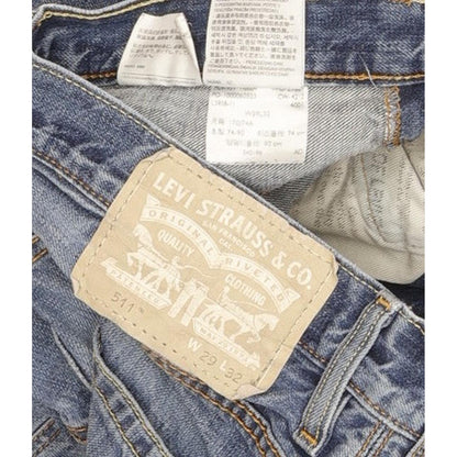 Levi's 511 Men Blue Straight Slim Jeans W29 L32