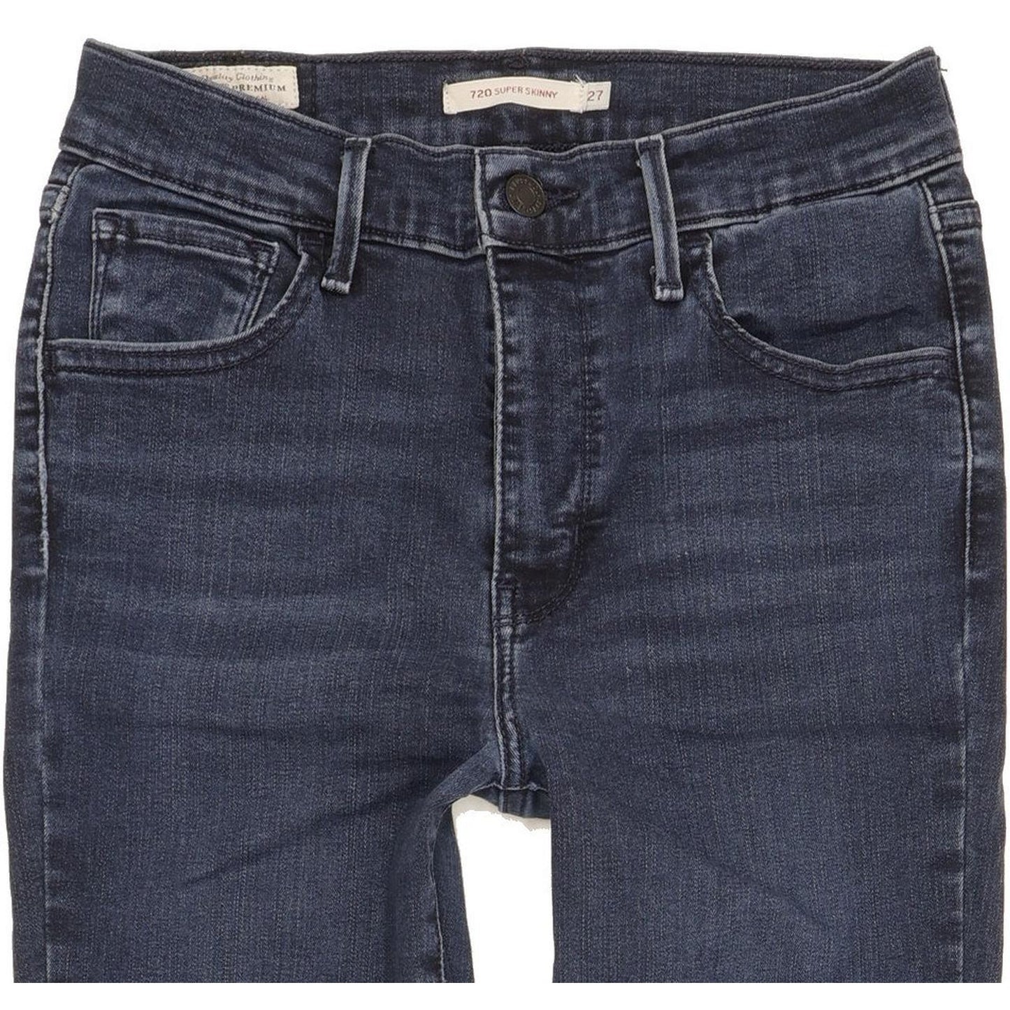 Levi's 720 Super Women Blue Skinny Slim Stretch Jeans W27 L30
