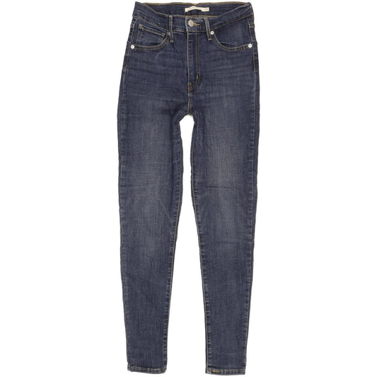 Levi's Mile Blue Skinny Slim Stretch Jeans High Waisted W27 L29