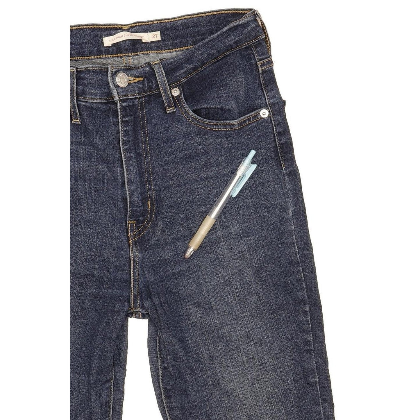 Levi's Mile Blue Skinny Slim Stretch Jeans High Waisted W27 L29