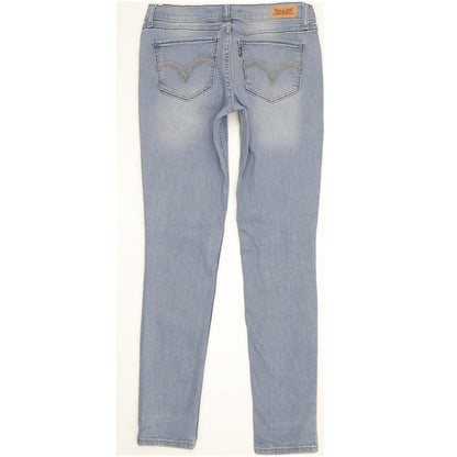 Levi's 524 Women Blue Skinny Slim Stretch Jeans W28 L31