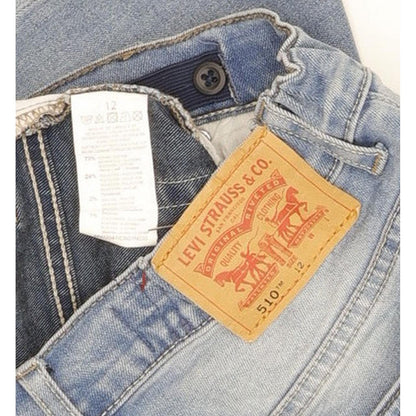 Levi's 510 Kids Blue Skinny Slim Stretch Jeans W26 L29