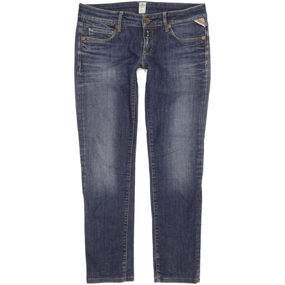 Replay Rose Women Blue Skinny Slim Stretch Jeans W29 L28
