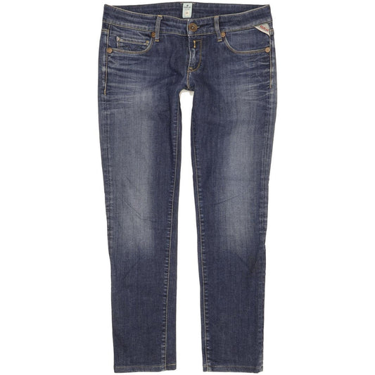 Replay Rose Women Blue Skinny Slim Stretch Jeans W29 L28