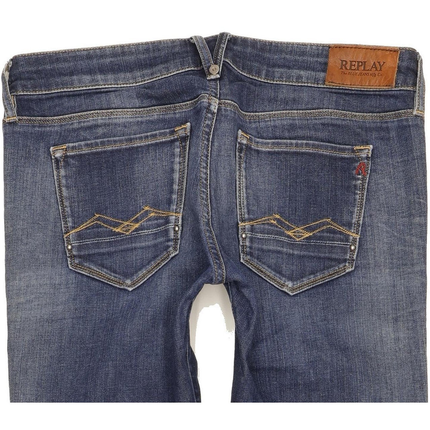 Replay Rose Women Blue Skinny Slim Stretch Jeans W29 L28