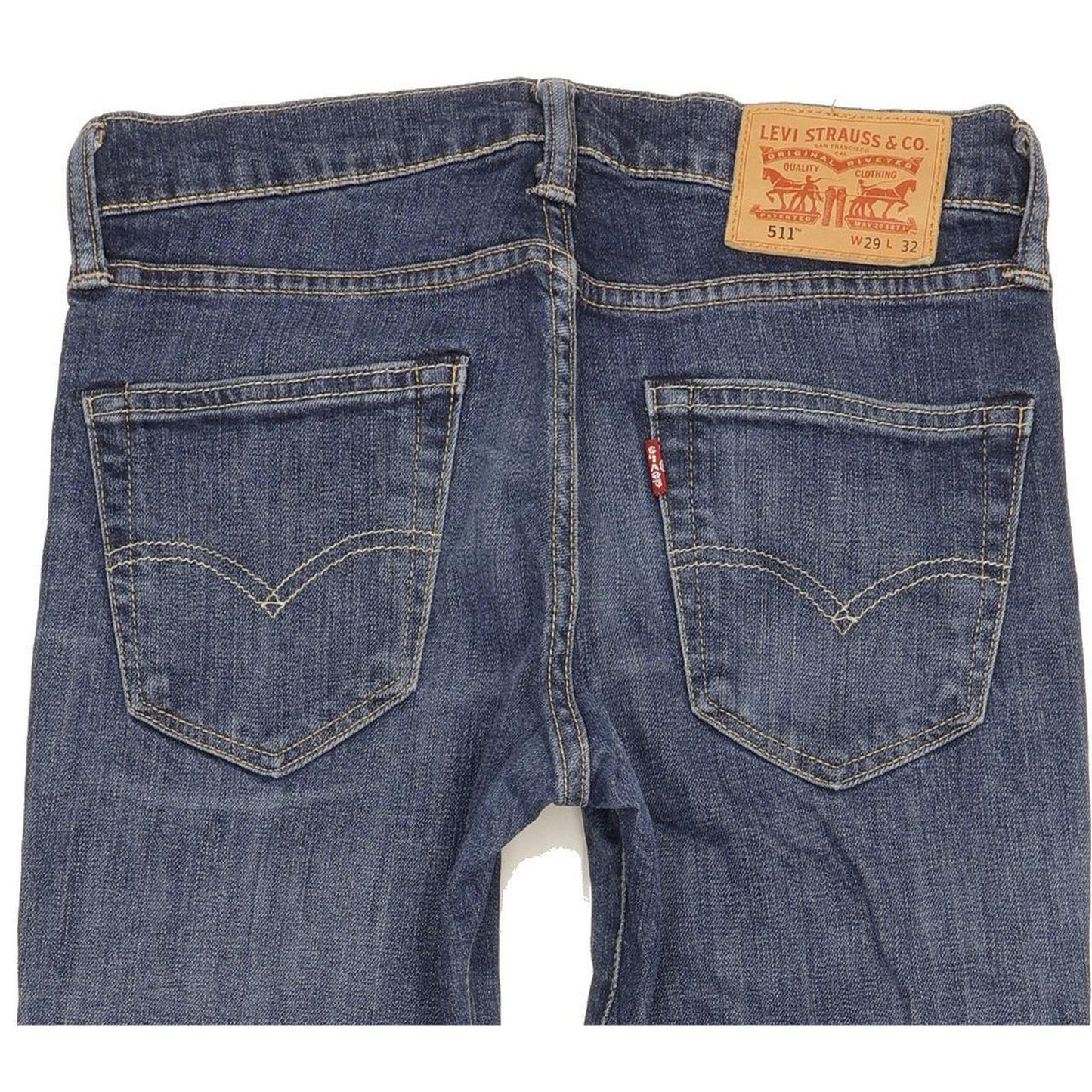 Levi's 511 Men Blue Straight Slim Stretch Jeans W29 L31