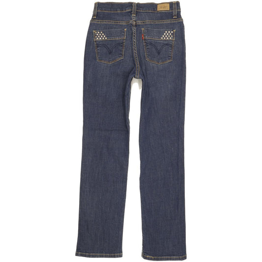 Levi's 512 Women Blue Straight Slim Stretch Jeans W26 L29