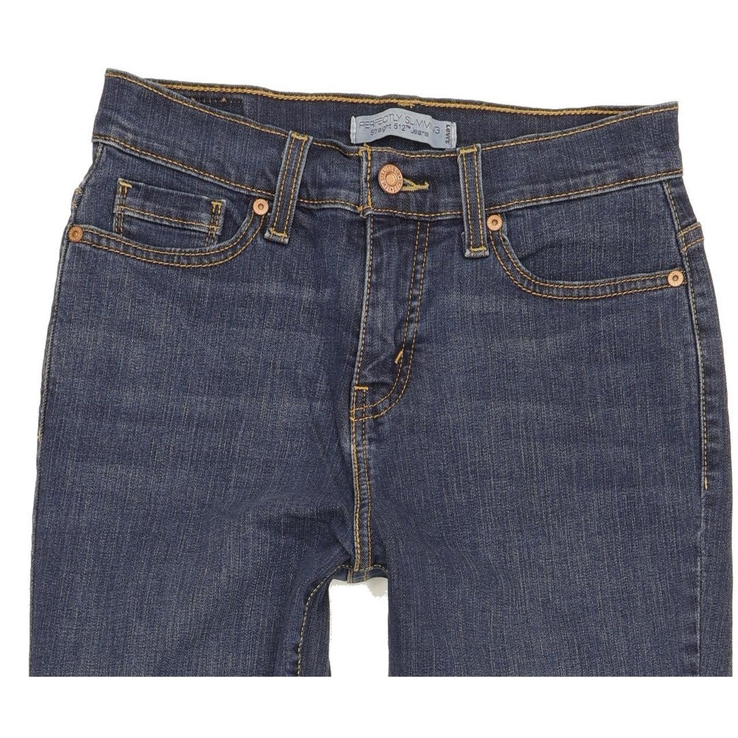 Levi's 512 Women Blue Straight Slim Stretch Jeans W26 L29
