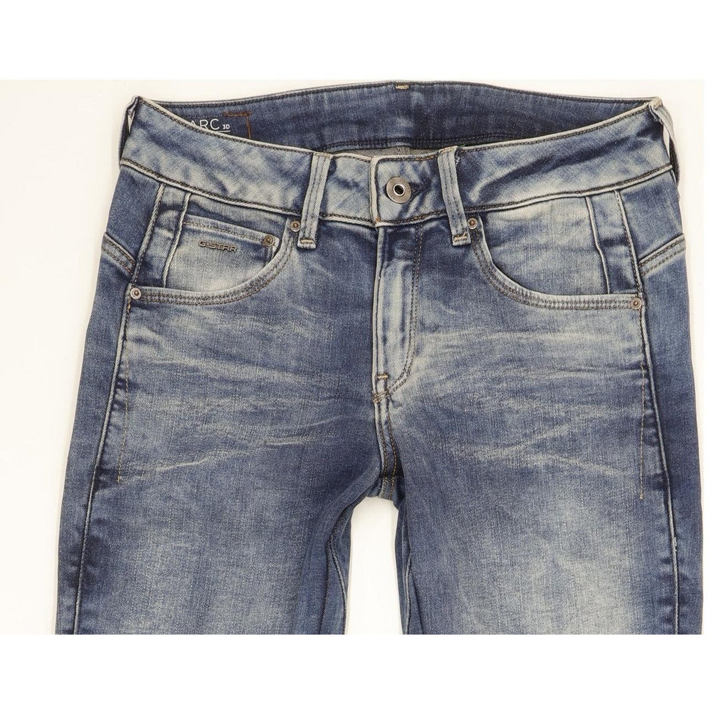 G-Star Arc 3D Women Blue Skinny Slim Stretch Jeans W26 L30