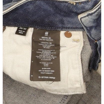 G-Star Arc 3D Women Blue Skinny Slim Stretch Jeans W26 L30