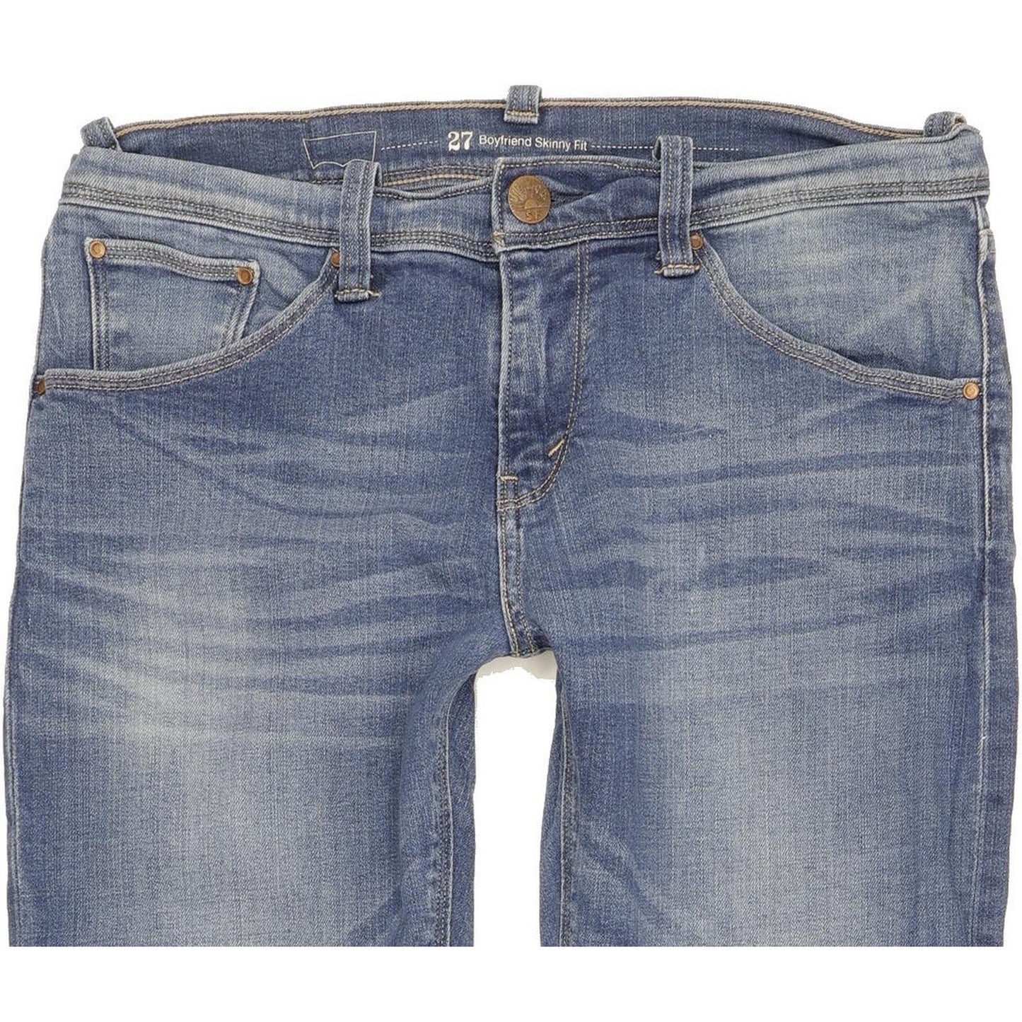 Levi's Women Blue Skinny Slim Boyfriend Stretch Jeans W27 L31