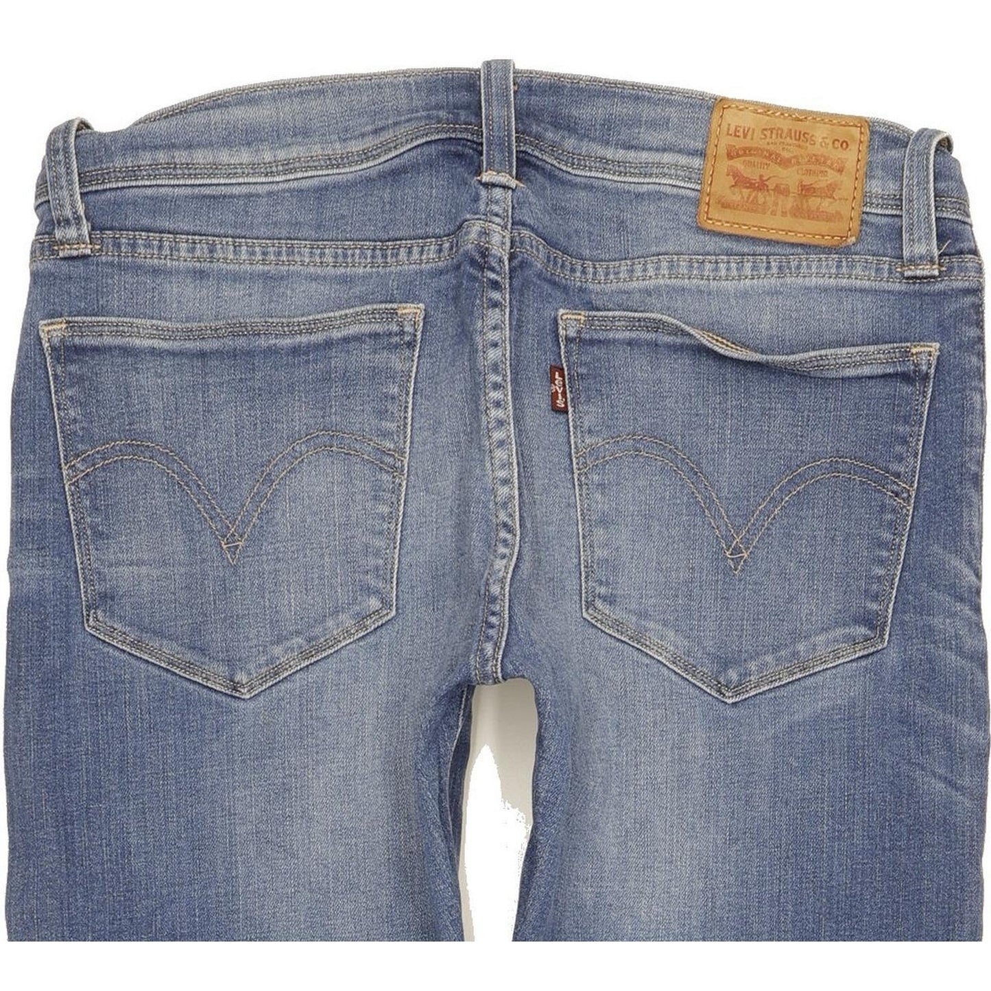 Levi's Women Blue Skinny Slim Boyfriend Stretch Jeans W27 L31