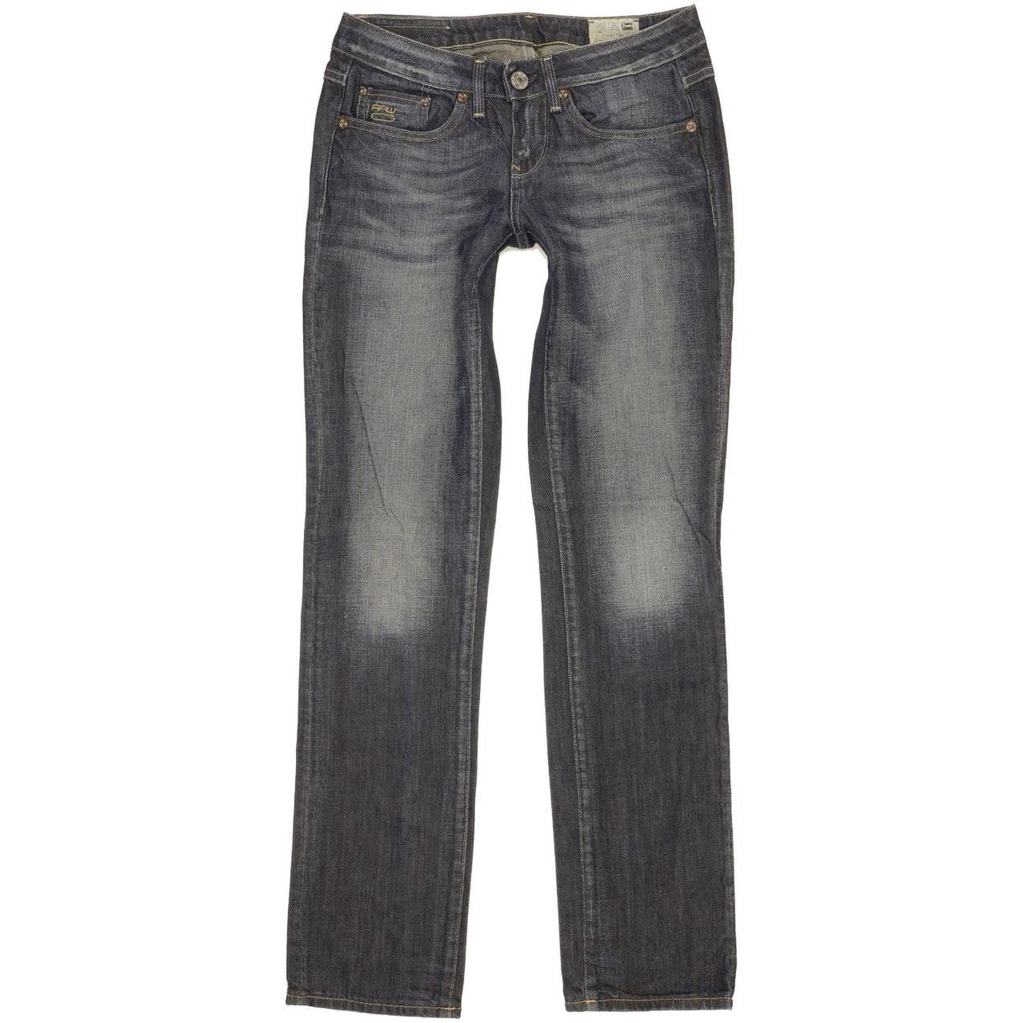G-Star 3301 Women Blue Straight Slim Jeans W26 L31