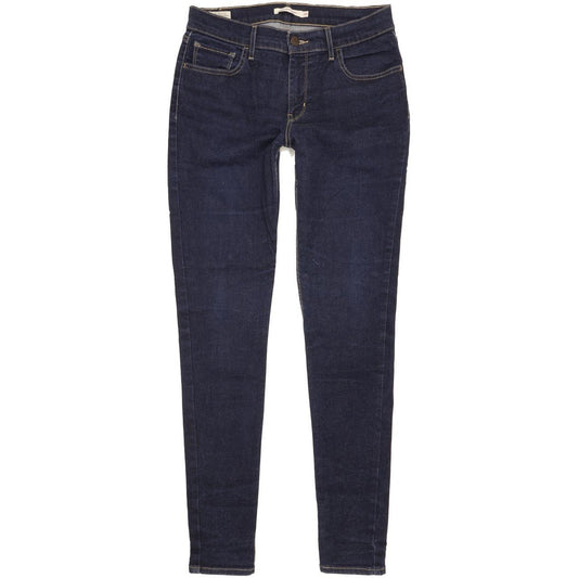Levi's 710 Super Women Blue Skinny Slim Stretch Jeans W30 L31