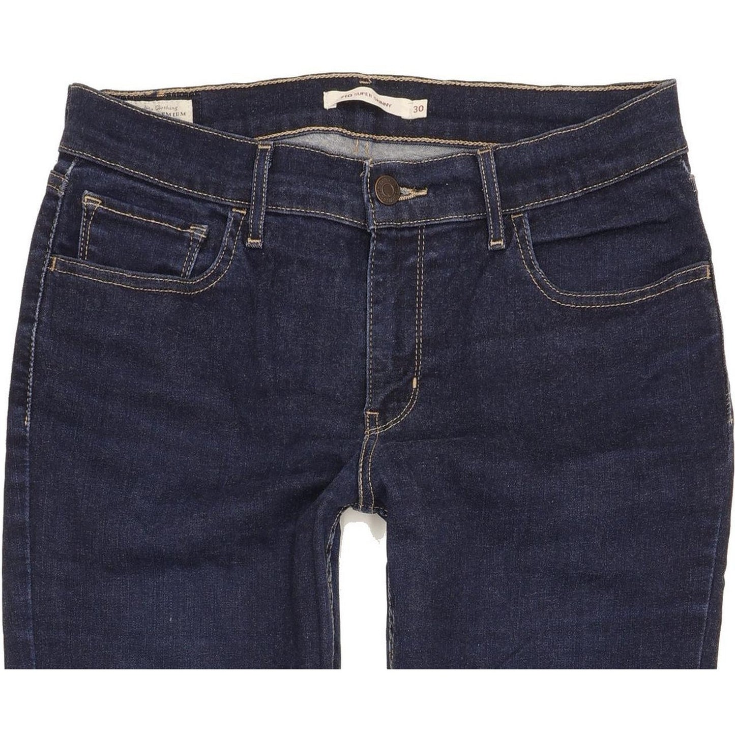 Levi's 710 Super Women Blue Skinny Slim Stretch Jeans W30 L31