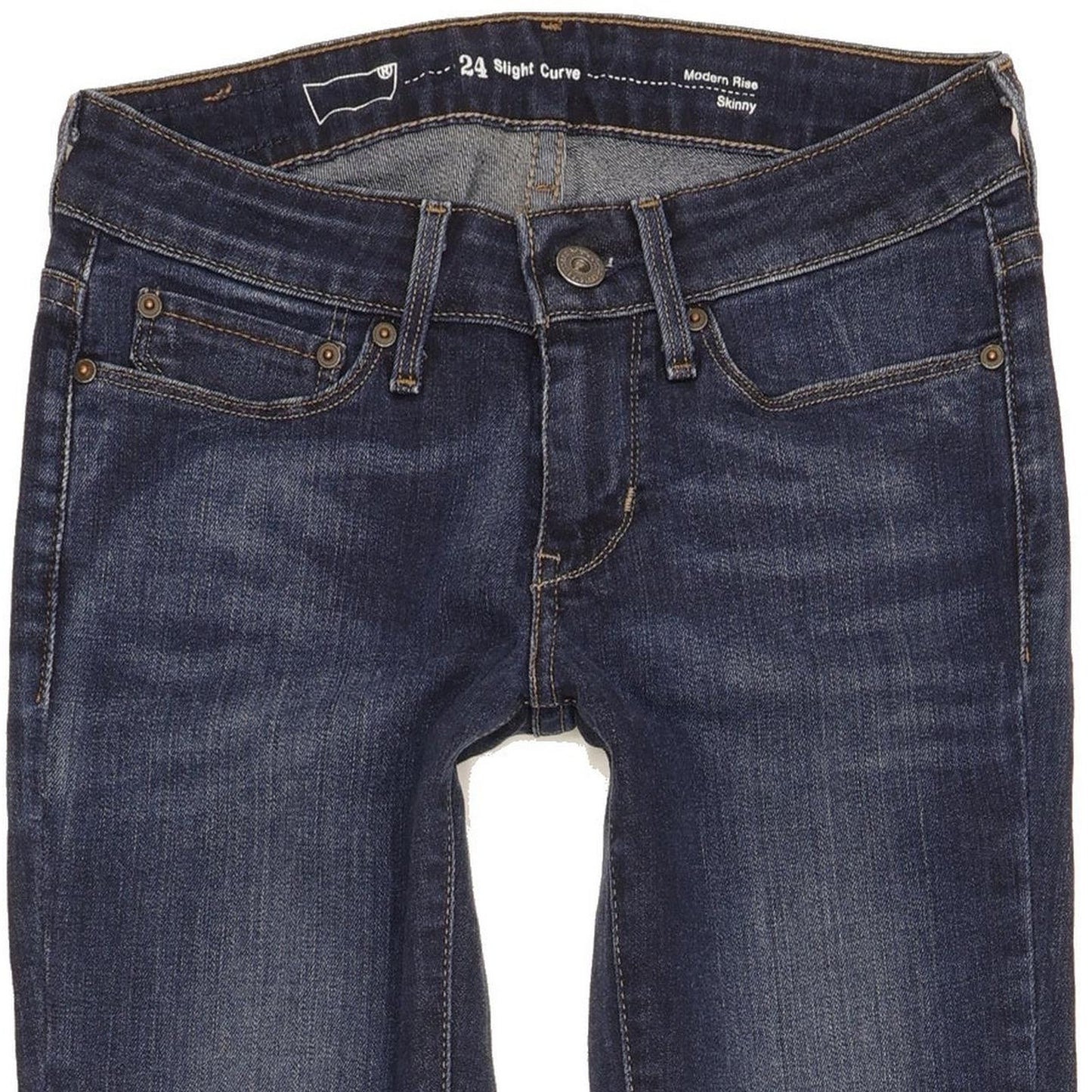 Levi's Slight Curve Women Blue Skinny Slim Stretch Jeans W24 L31
