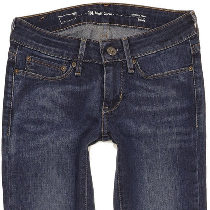 Levi's Slight Curve Women Blue Skinny Slim Stretch Jeans W24 L31
