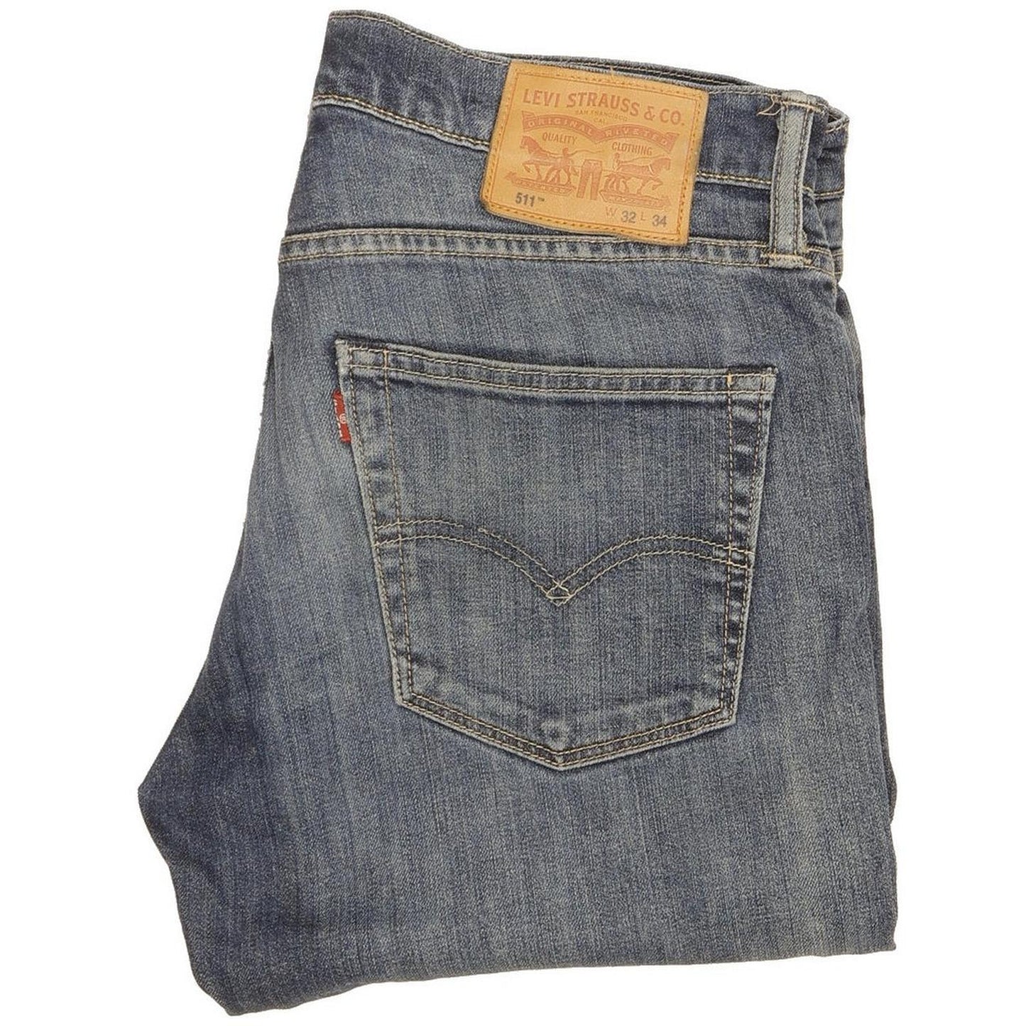 Levi's 511 Men Blue Straight Slim Jeans W32 L33