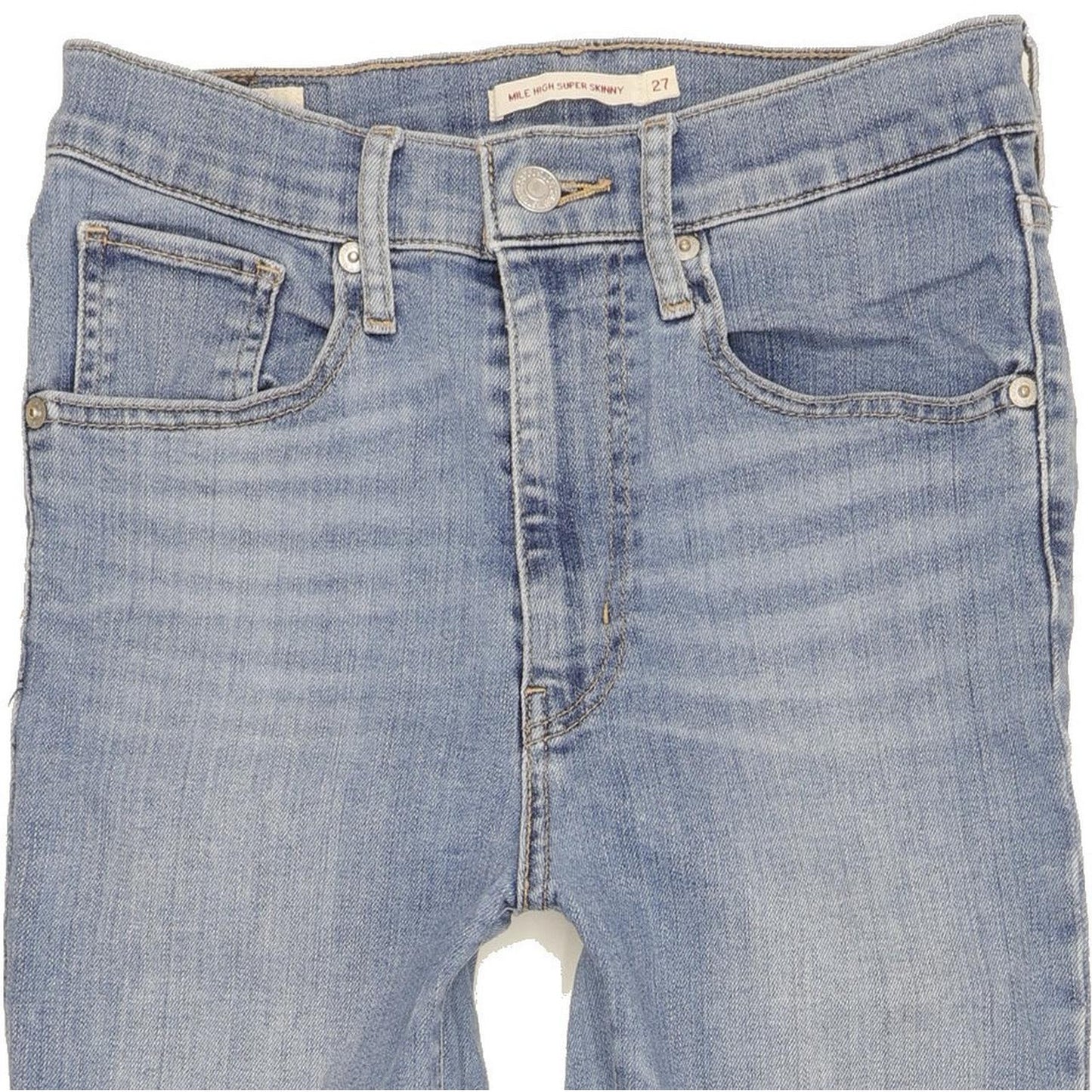 Levi's Mile Blue Skinny Slim Stretch Jeans High Waisted W27 L28