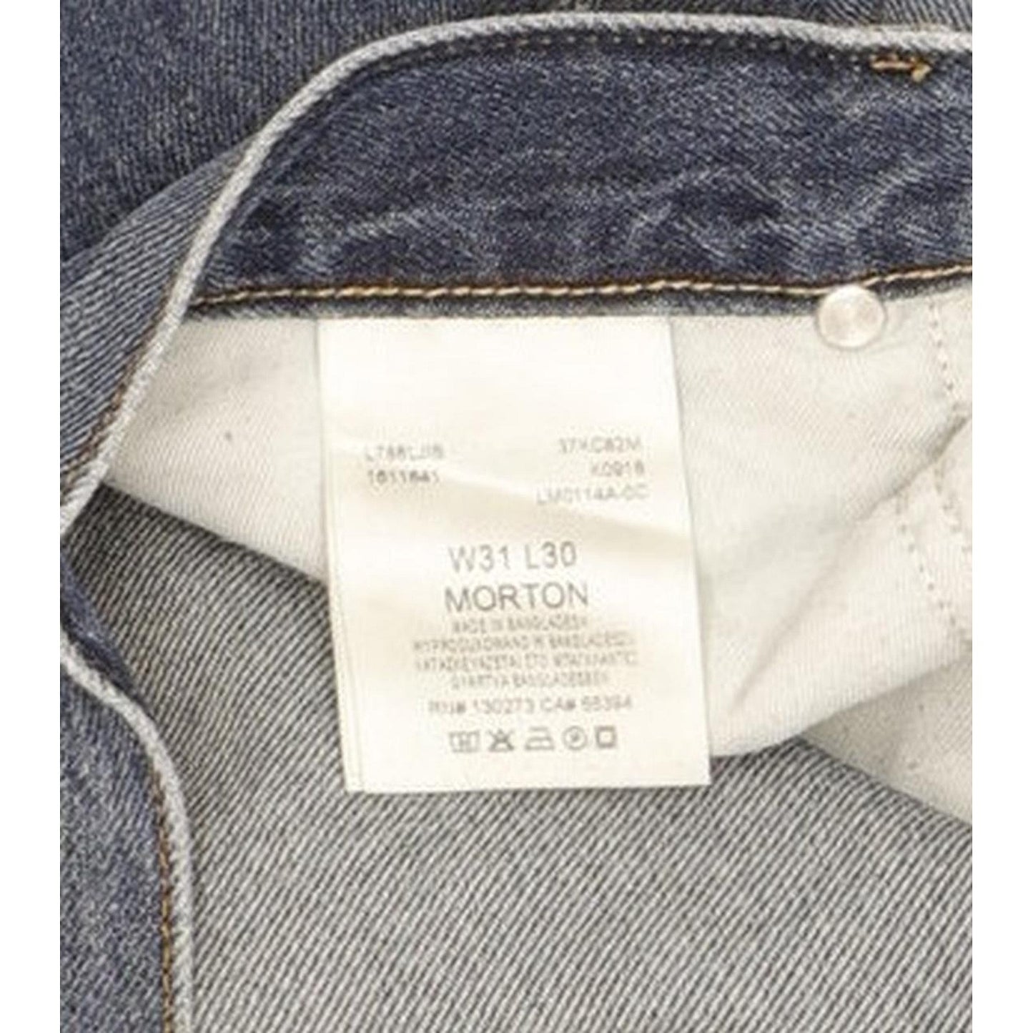 Lee Morton Men Blue Straight Regular Jeans W31 L30