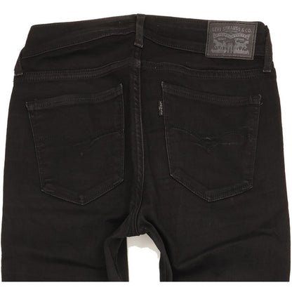 Levi's 711 Women Black Skinny Slim Stretch Jeans W26 L30