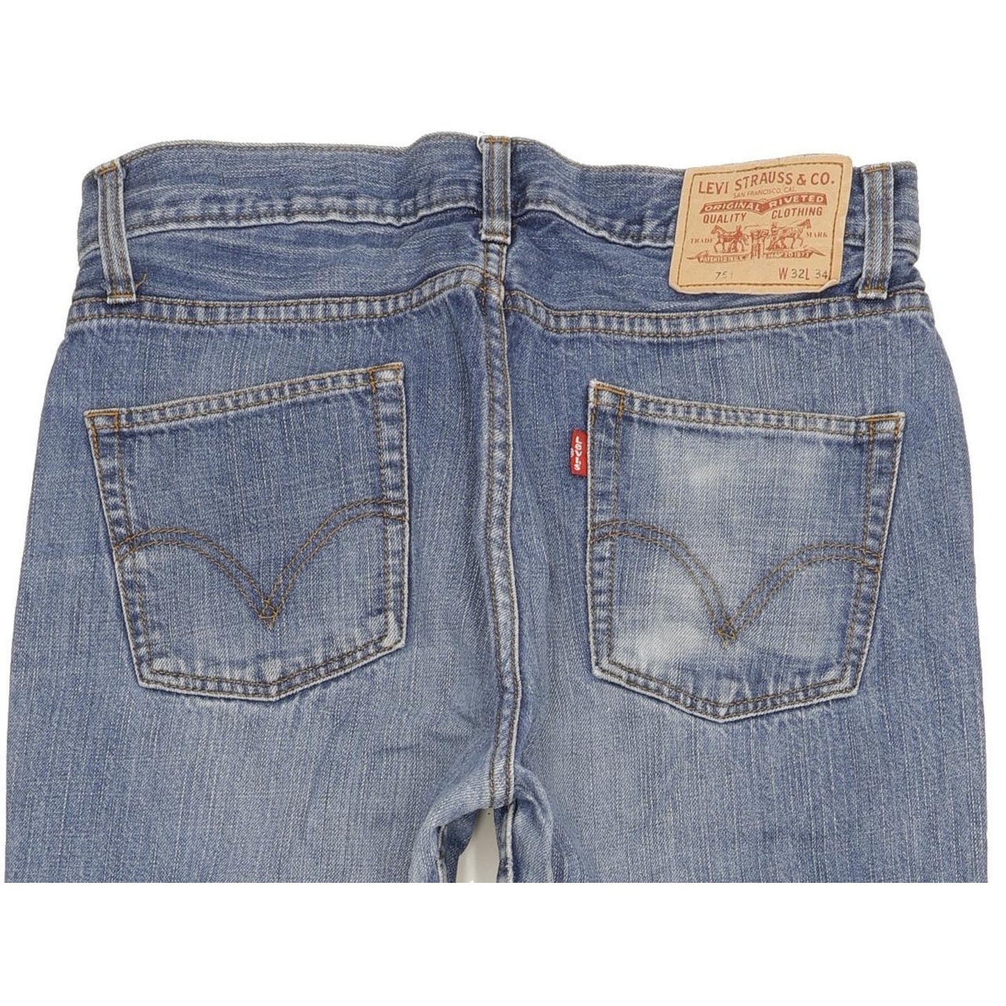 Levi's 751 Men Blue Straight Regular Jeans W32 L33