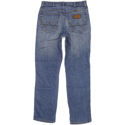 Wrangler Texas Men Blue Straight Regular Stretch Jeans W32 L32