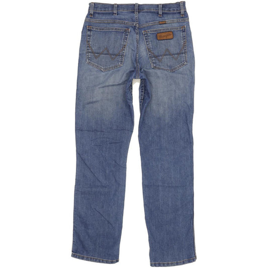 Wrangler Texas Men Blue Straight Regular Stretch Jeans W32 L32