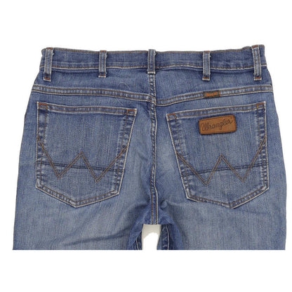 Wrangler Texas Men Blue Straight Regular Stretch Jeans W32 L32