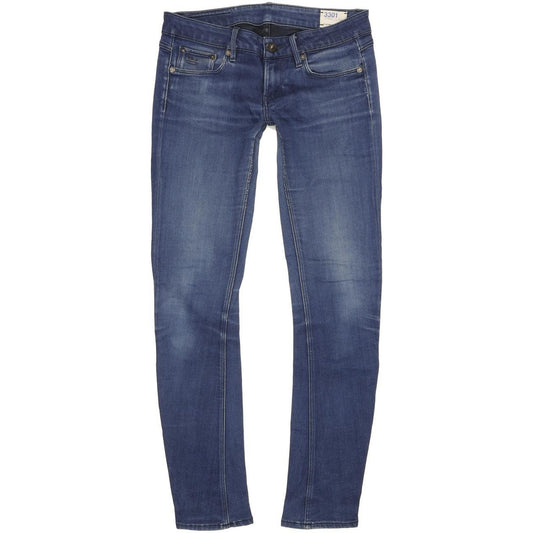 G-Star 3301 Women Blue Skinny Slim Stretch Jeans W28 L31