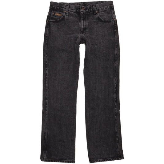 Wrangler Men Charcoal Straight Regular Jeans W33 L32