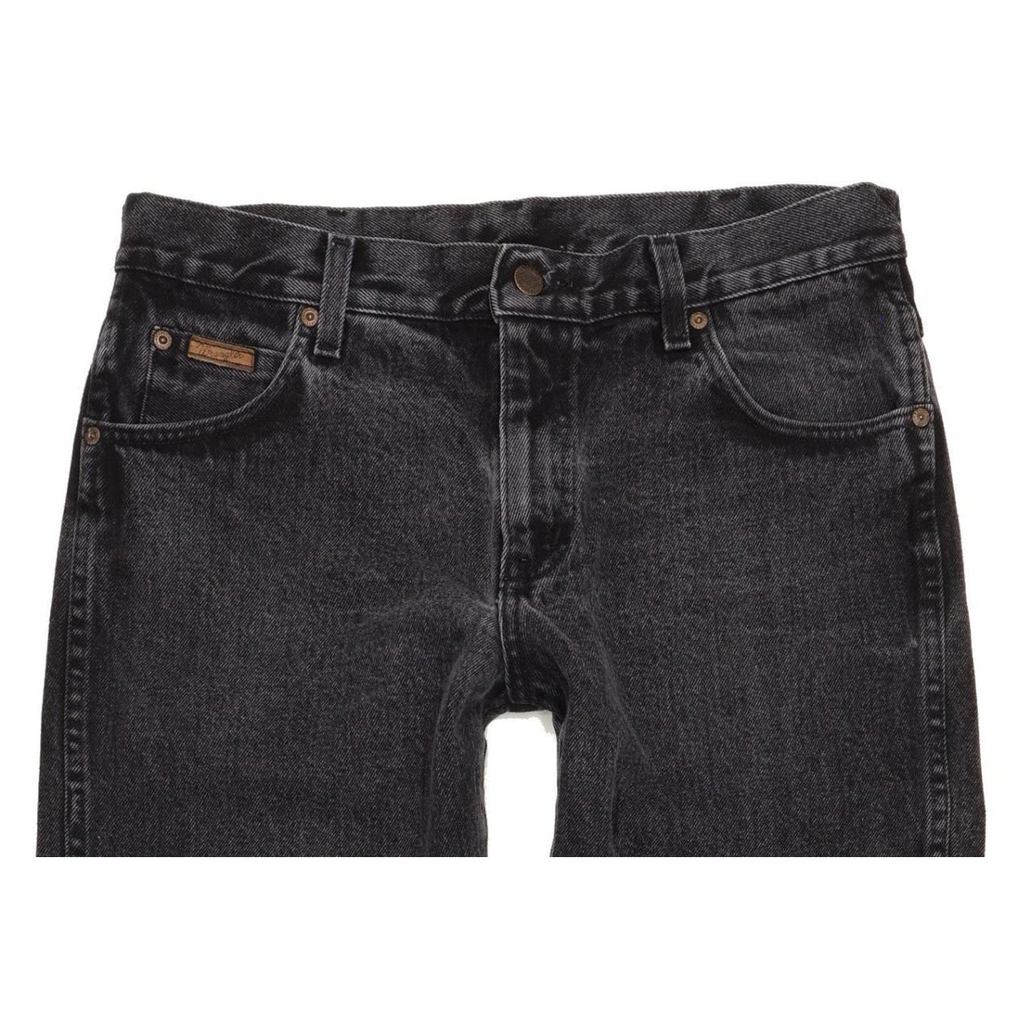 Wrangler Men Charcoal Straight Regular Jeans W33 L32