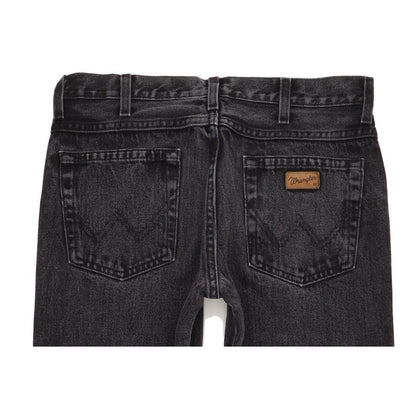 Wrangler Men Charcoal Straight Regular Jeans W33 L32