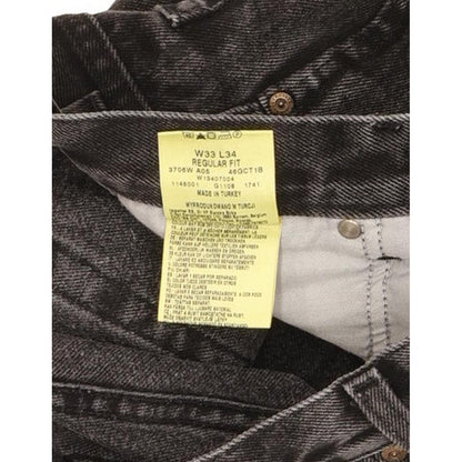 Wrangler Men Charcoal Straight Regular Jeans W33 L32
