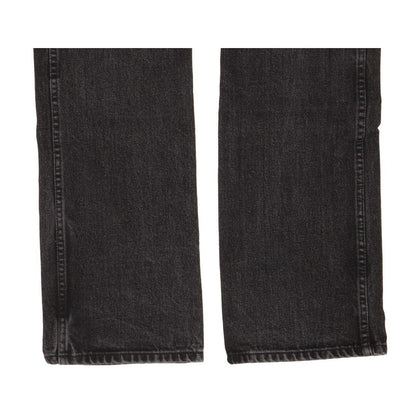 Wrangler Men Charcoal Straight Regular Jeans W33 L32