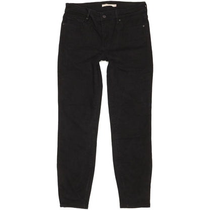 Levi's 714 Women Black Skinny Slim Stretch Jeans W29 L28