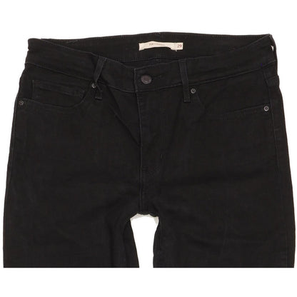 Levi's 714 Women Black Skinny Slim Stretch Jeans W29 L28