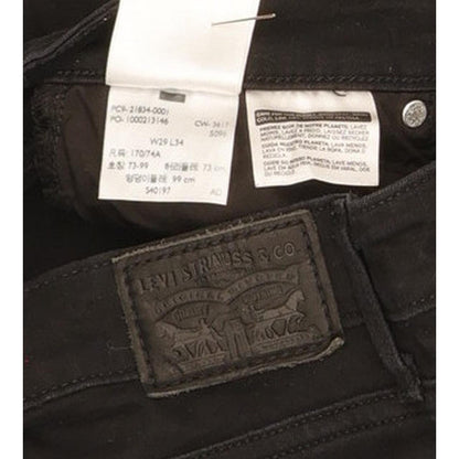 Levi's 714 Women Black Skinny Slim Stretch Jeans W29 L28