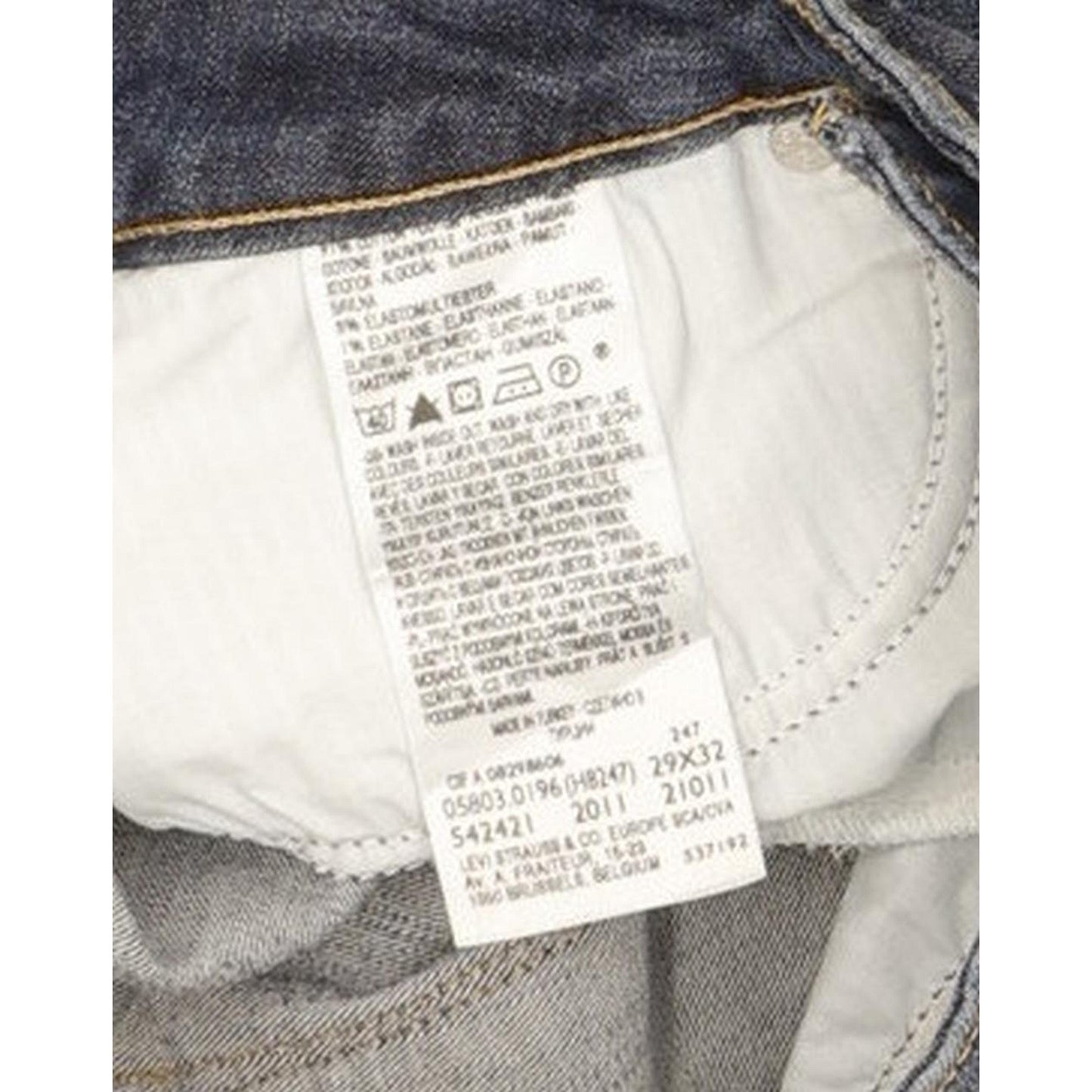 Levi's Bold Curve Women Blue Skinny Slim Stretch Jeans W29 L31