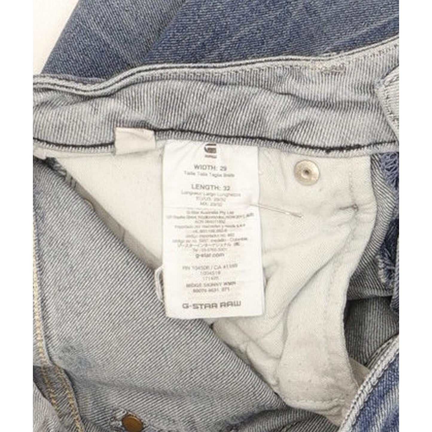 G-Star Midge Women Blue Skinny Slim Stretch Jeans W29 L31