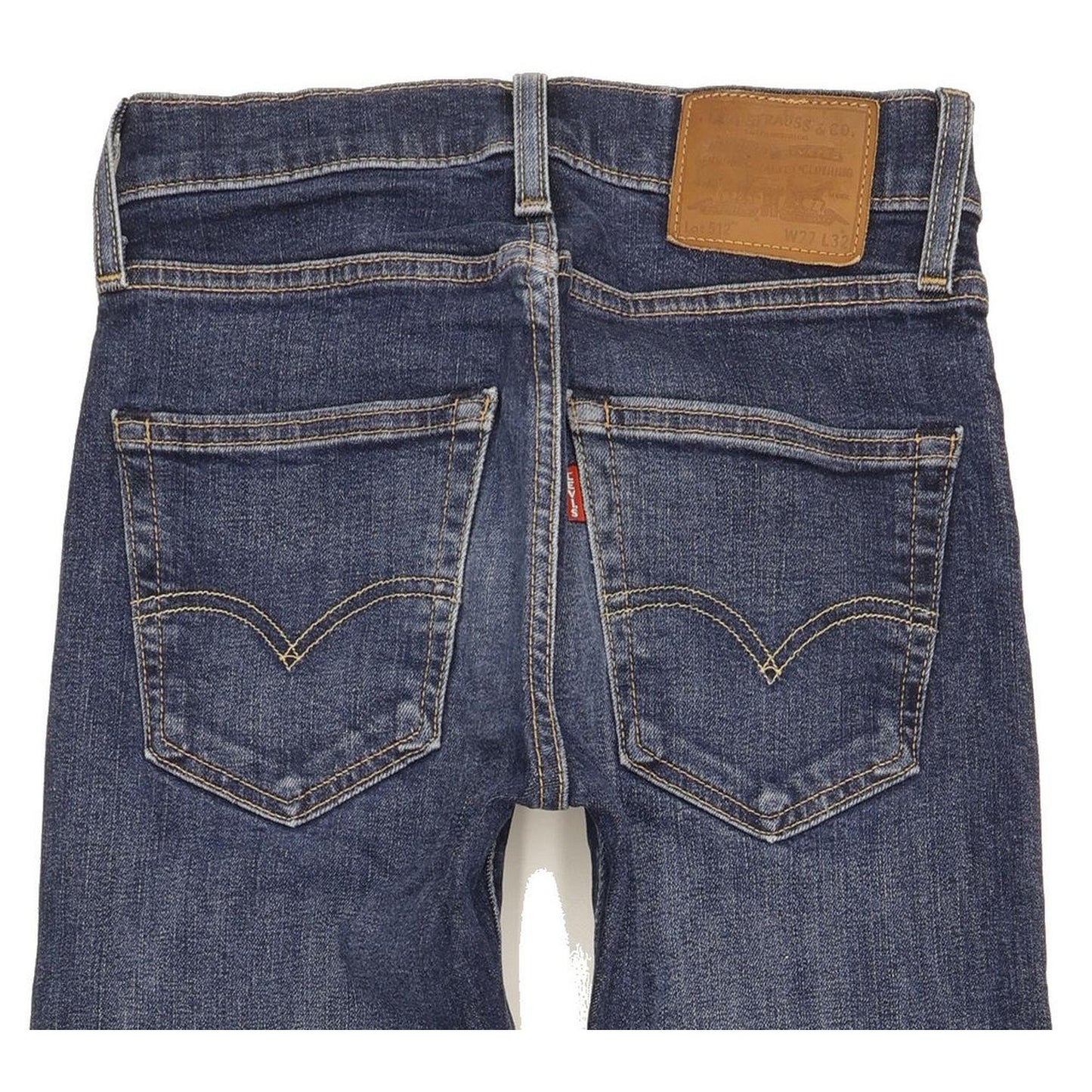 Levi's 512 Men Blue Tapered Slim Stretch Jeans W27 L29