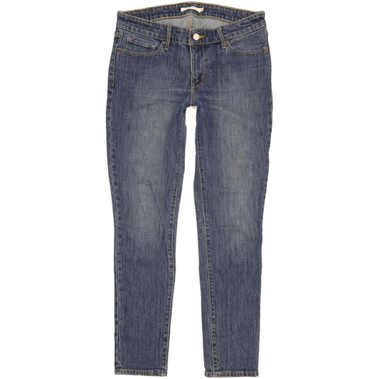 Levi's 711 Women Blue Skinny Slim Stretch Jeans W29 L30