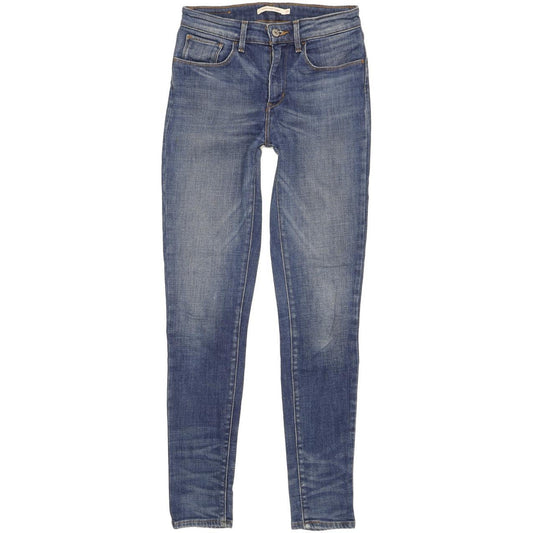 Levi's 721 Women Blue Skinny Slim Stretch Jeans W27 L30
