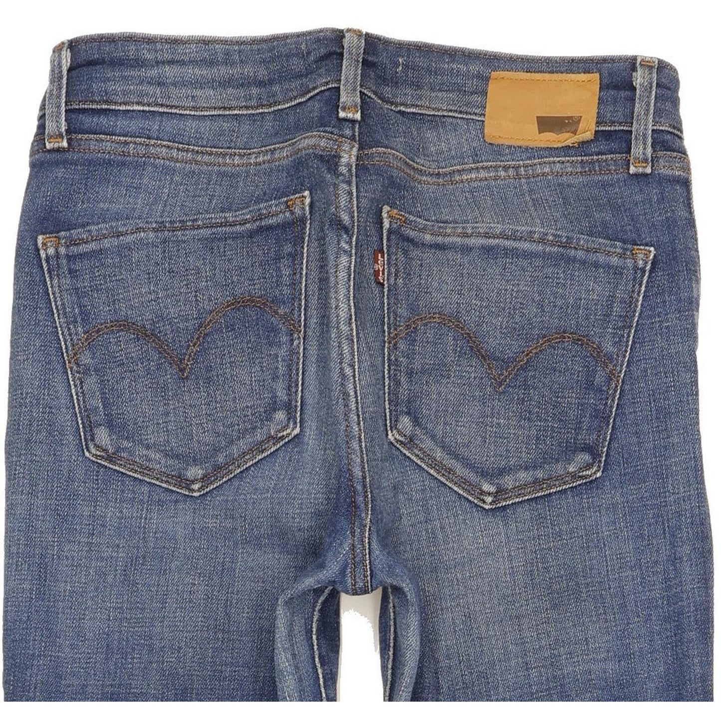 Levi's 721 Women Blue Skinny Slim Stretch Jeans W27 L30
