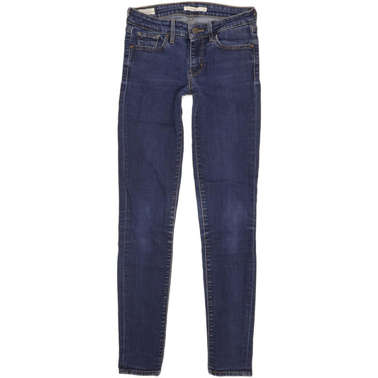 Levi's 711 Women Blue Skinny Slim Stretch Jeans W26 L31