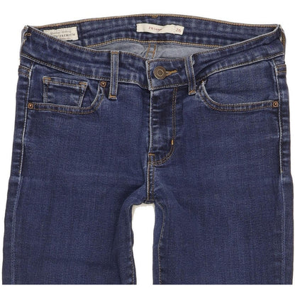 Levi's 711 Women Blue Skinny Slim Stretch Jeans W26 L31