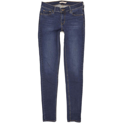 Levi's 710 Super Women Blue Skinny Slim Stretch Jeans W29 L31