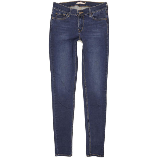 Levi's 710 Super Women Blue Skinny Slim Stretch Jeans W29 L31