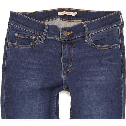 Levi's 710 Super Women Blue Skinny Slim Stretch Jeans W29 L31